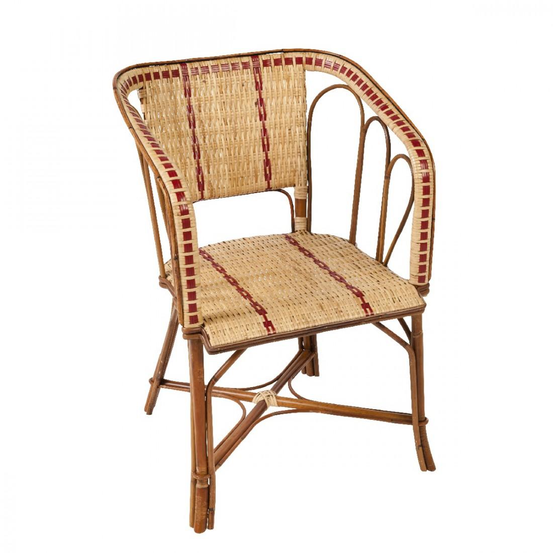 Poltrona Bistro in rattan e vimini dal design francese del 1900 In condizioni Nuovo in vendita a Tourcoing, FR