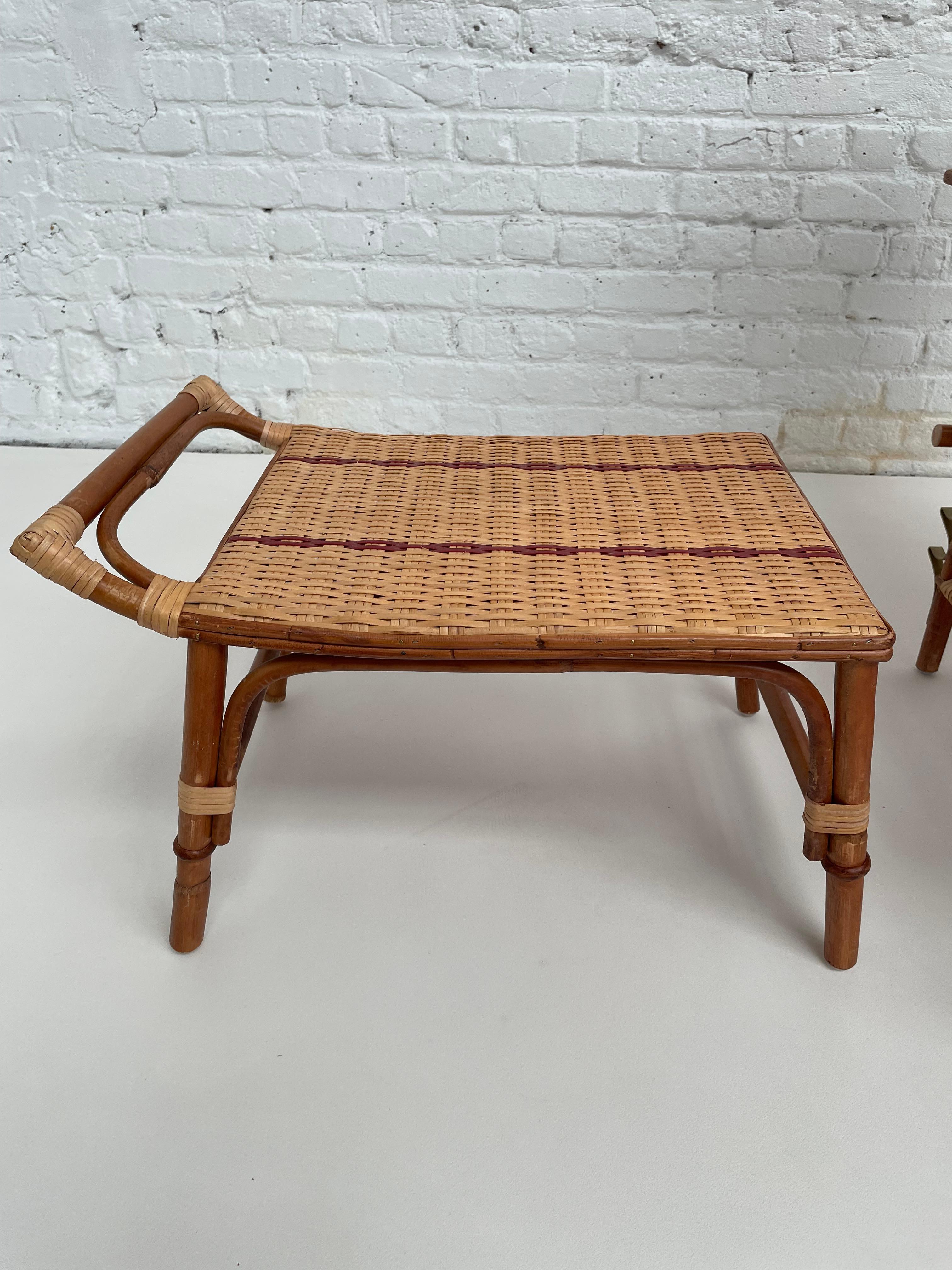 Européen Français, années 1900, Design Rattan et Osier Recliner Relax Chaise Longue en vente