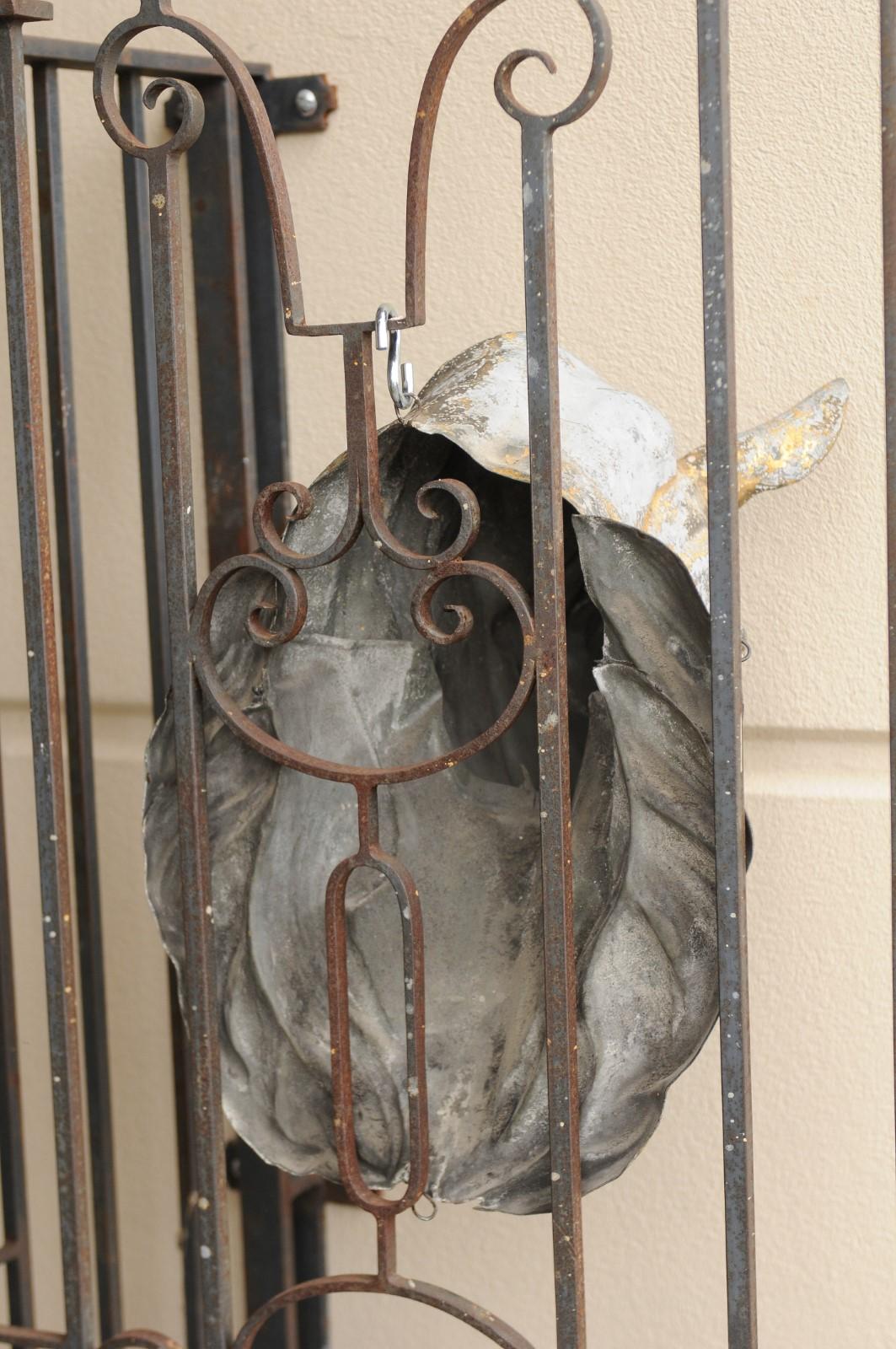French 1900s Gilt Zinc Horse Head Wall Decoration from the Belle Époque Era 5