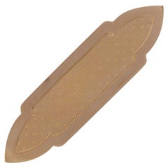 Antique French 1900s Rose Gold Bar Brooch