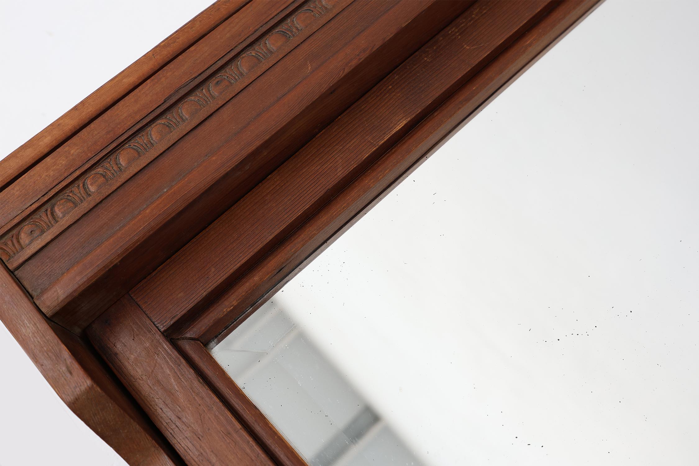Armadietto da barba a specchio rustico francese del 1900 in oak in vendita 3