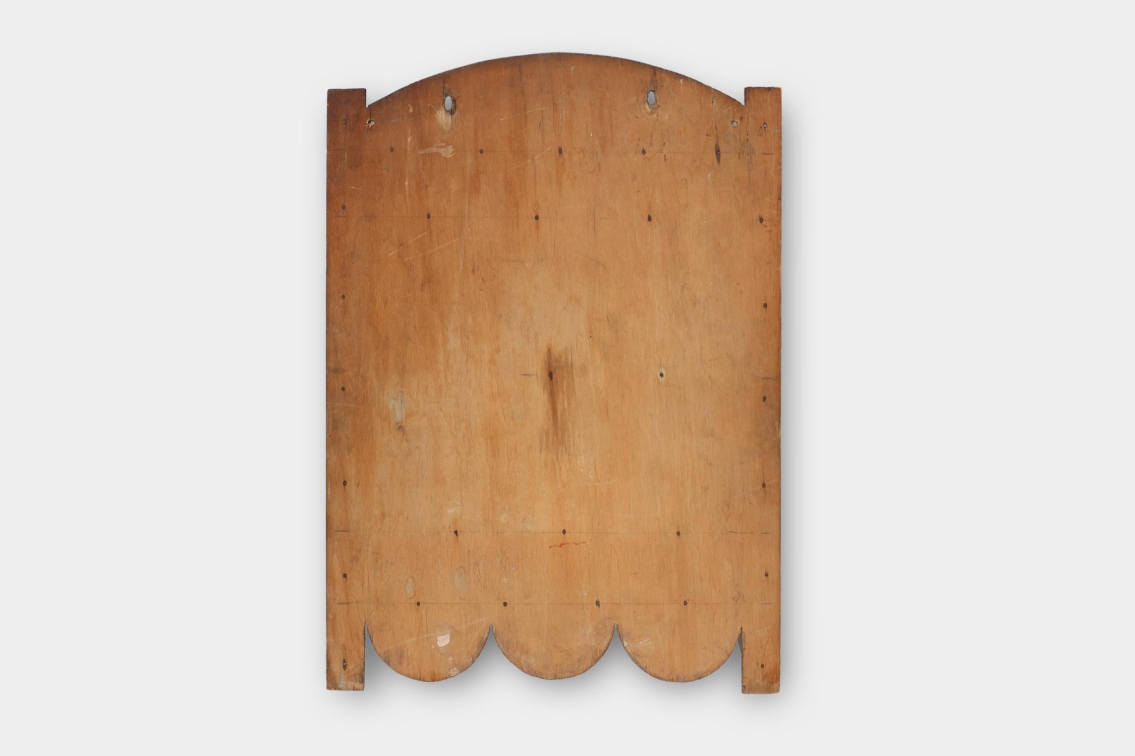 Armadietto da barba a specchio rustico francese del 1900 in oak in vendita 6