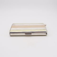 FRENCH 1920 Art Deco Sterling & 18Kt Gold Cigarette Vesta Striker