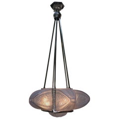 Antique French 1920s Art Deco Chandelier