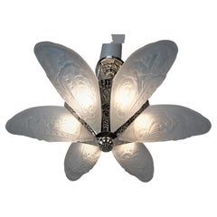 French 1920s Art Deco Chandelier