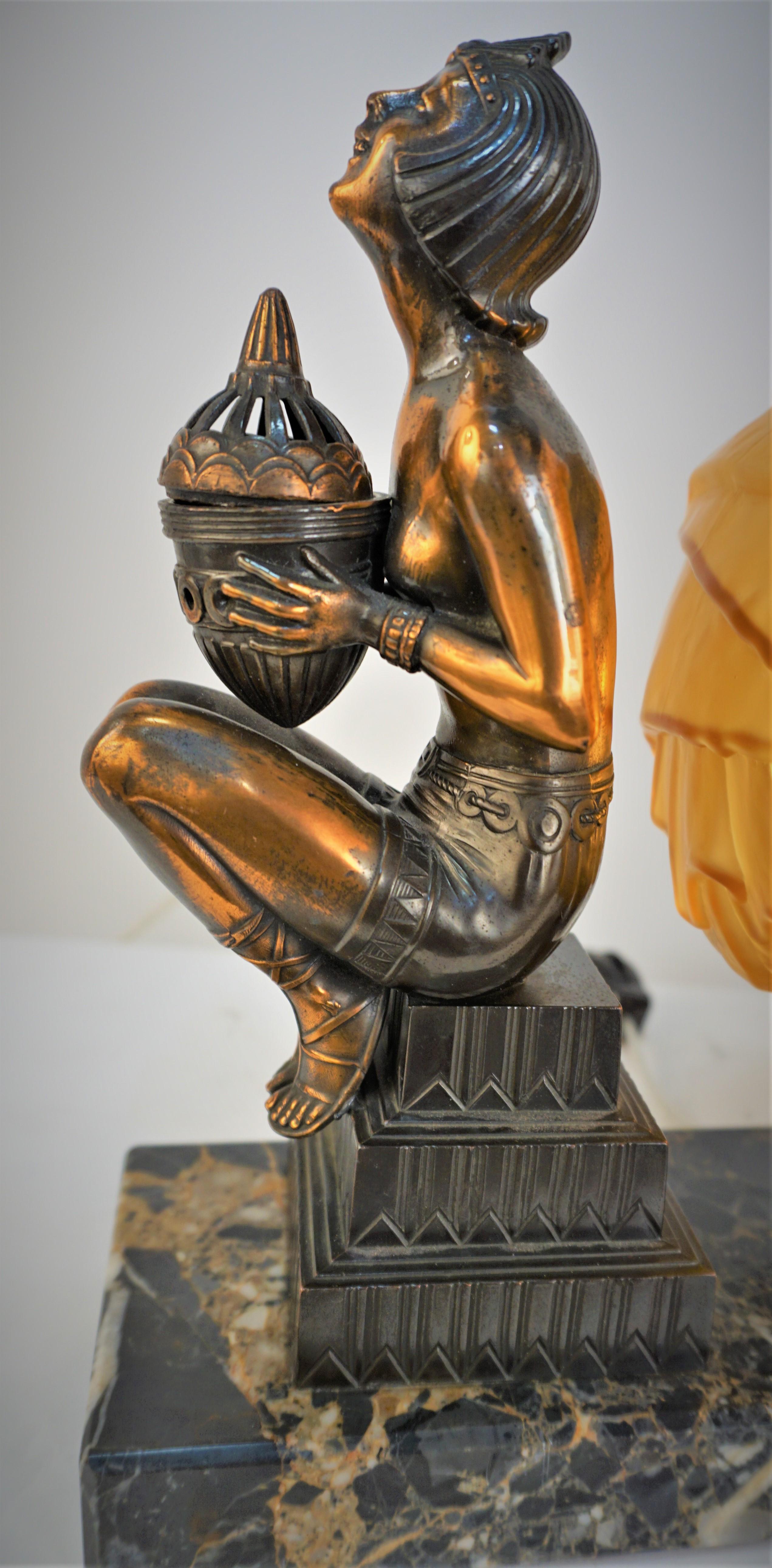 French 1920's Art Deco Table Lamp For Sale 6
