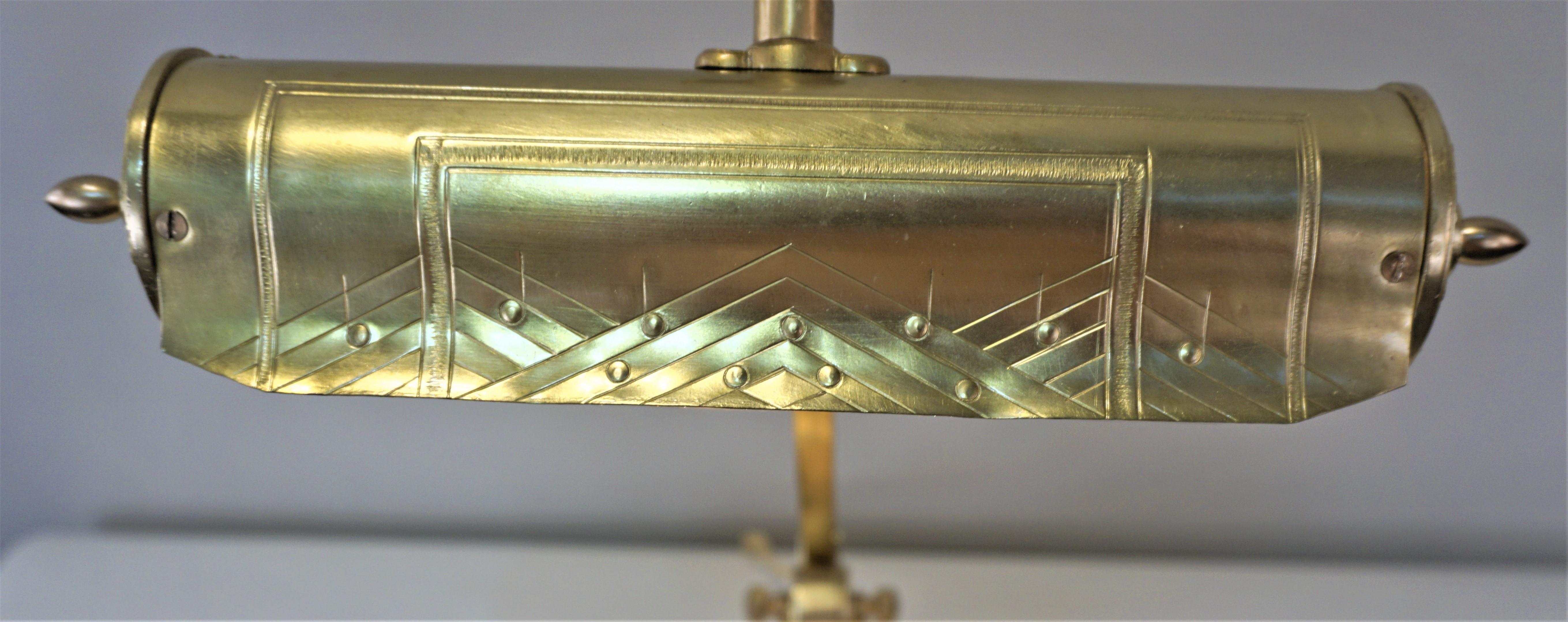 art deco piano lamp