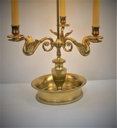 French, 1920's, Bronze Bouillotte Desk Lamp
