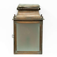 Lanterna da parete francese in rame degli anni '20