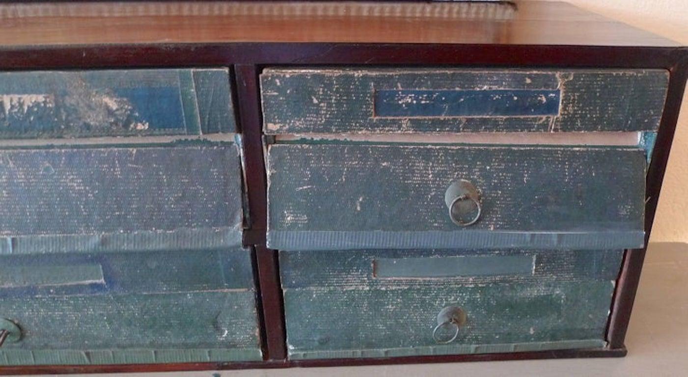French 1920s Desk Organizer with Six Drawers For Sale 2