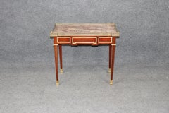 French 1920s era Breccia Marble Top Louis XVI Style Mahogany Console Table