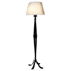 Antique French 1920's Hand crafted Iron Floor Lamp