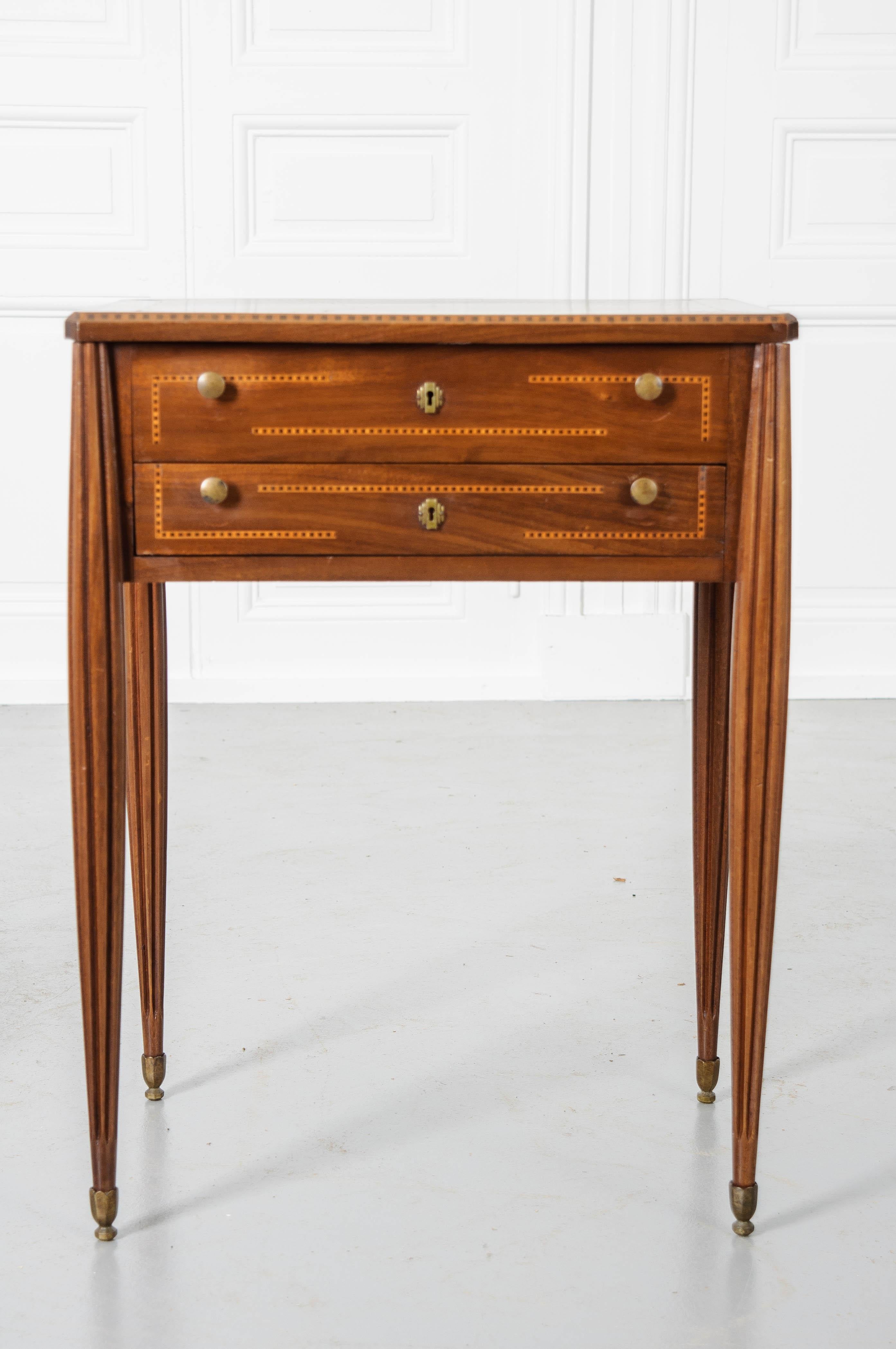 French 1920s Inlaid Storage Table 1