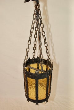 Lanterna francese in ferro degli anni '20