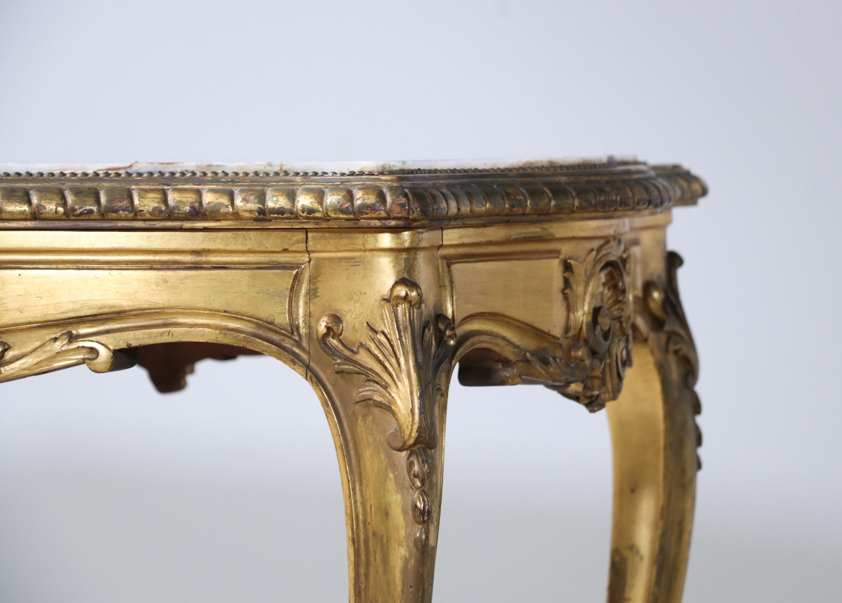 French 1920s Louis XV Style Salon Table 1