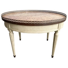 Mesa de centro francesa pintada estilo Luis XVI de los años 20