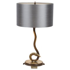 Antique French 1920s Snake Table Lamp