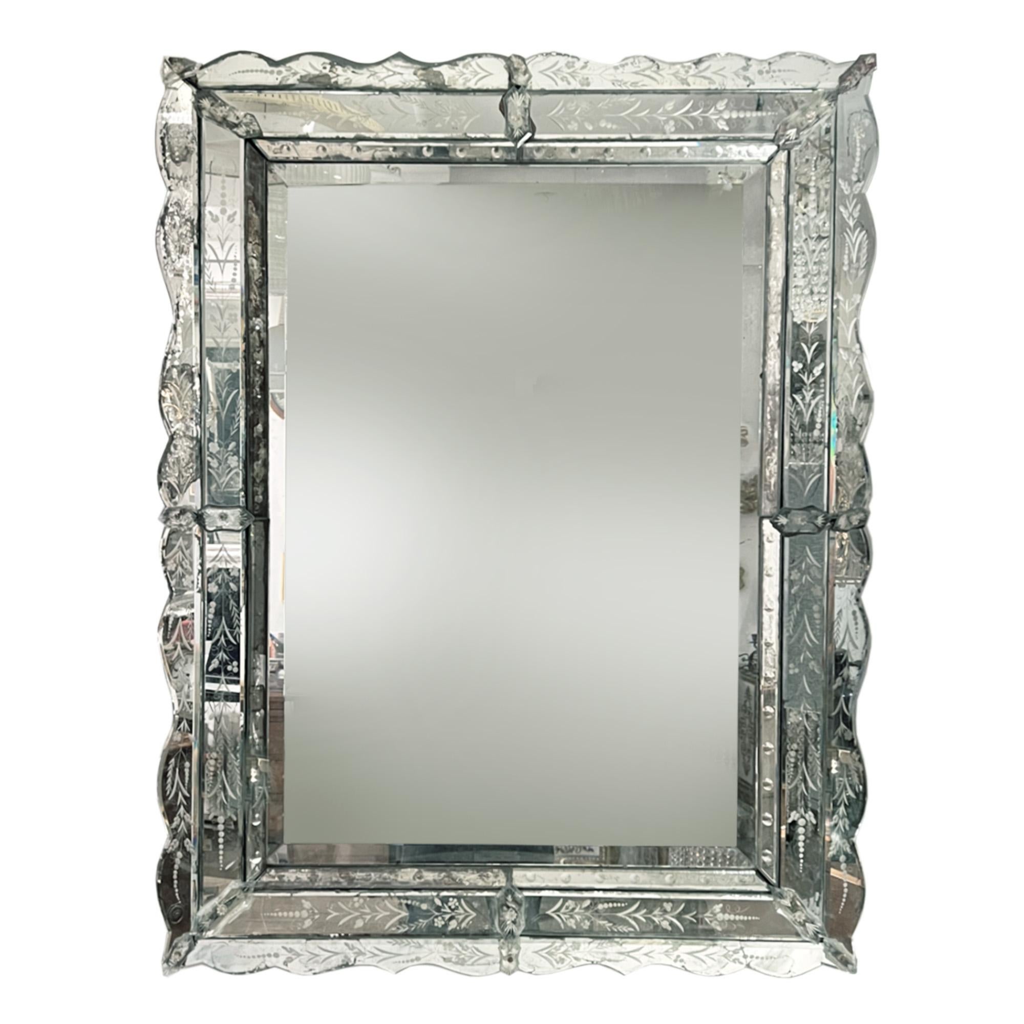 Hand-Crafted French 1920s 'Venetian' Mirror