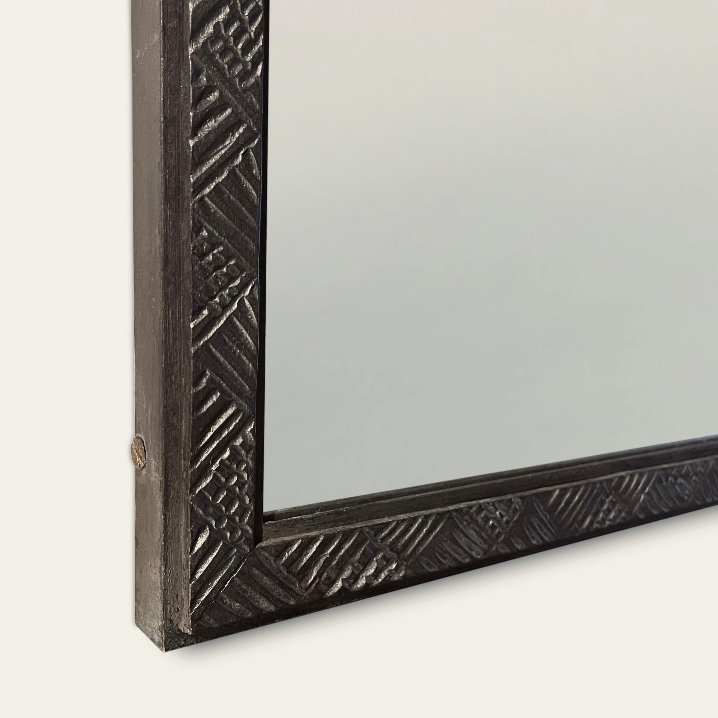 French 1920s Wrought Iron Mirror In Good Condition In CA, CA