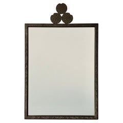 French 1920s Wrought Iron Mirror