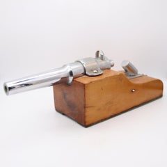 FRENCH 1930-35 Art Deco Display Desk Battery Cannon In Steel