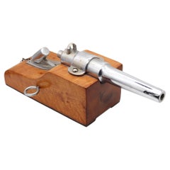FRENCH 1930-35 Art Deco Display Desk Battery Cannon In Steel