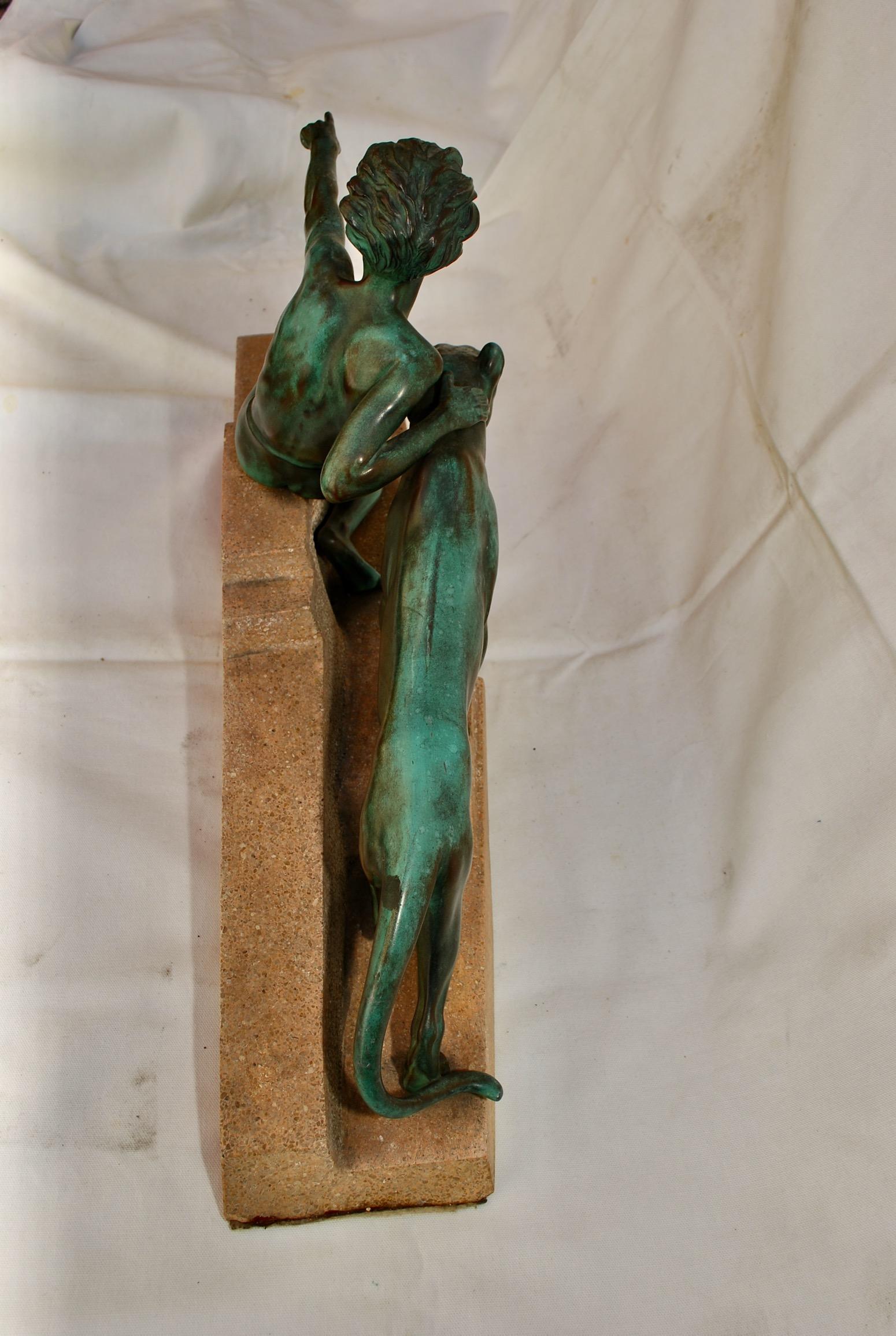 French  1930 Art Deco Bronze By Max Le Verrier In Good Condition In Los Angeles, CA