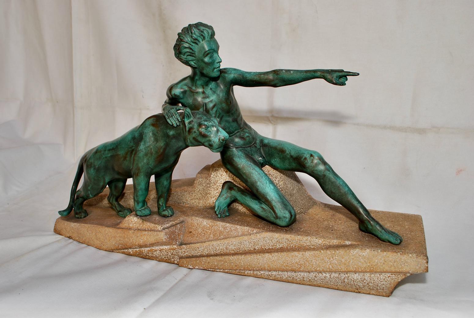 Mid-20th Century French  1930 Art Deco Bronze By Max Le Verrier