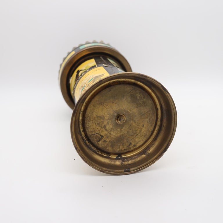 french mcm atomic cigarette dispenser French 1930 Art Deco Cigarette Dispenser Mechanical Box Of A Parisian Moor  Kiosk at 1stDibs
