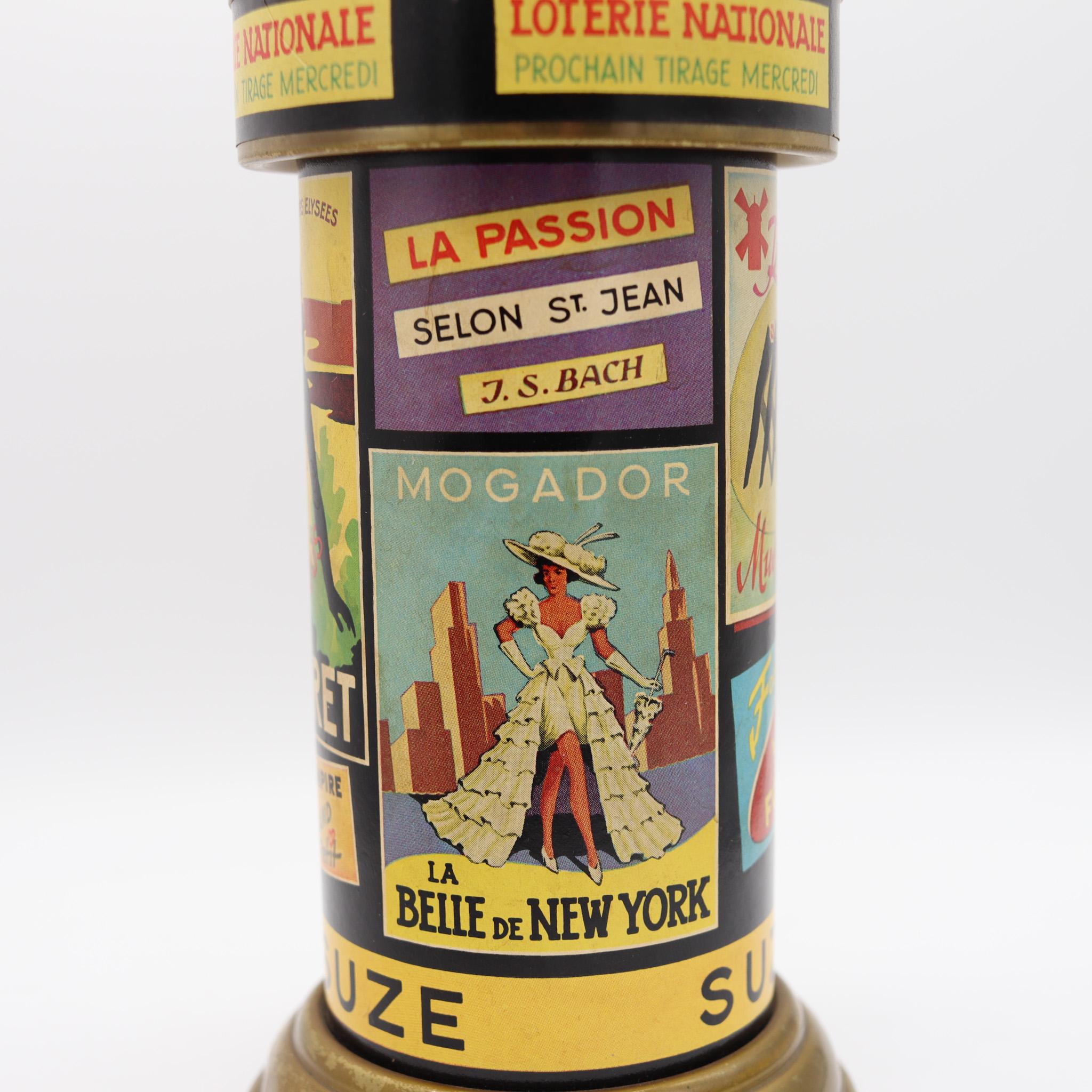 Boîte à cigarettes de présentation de kiosque mauresque française Art Déco de 1930 de Paris en vente 2