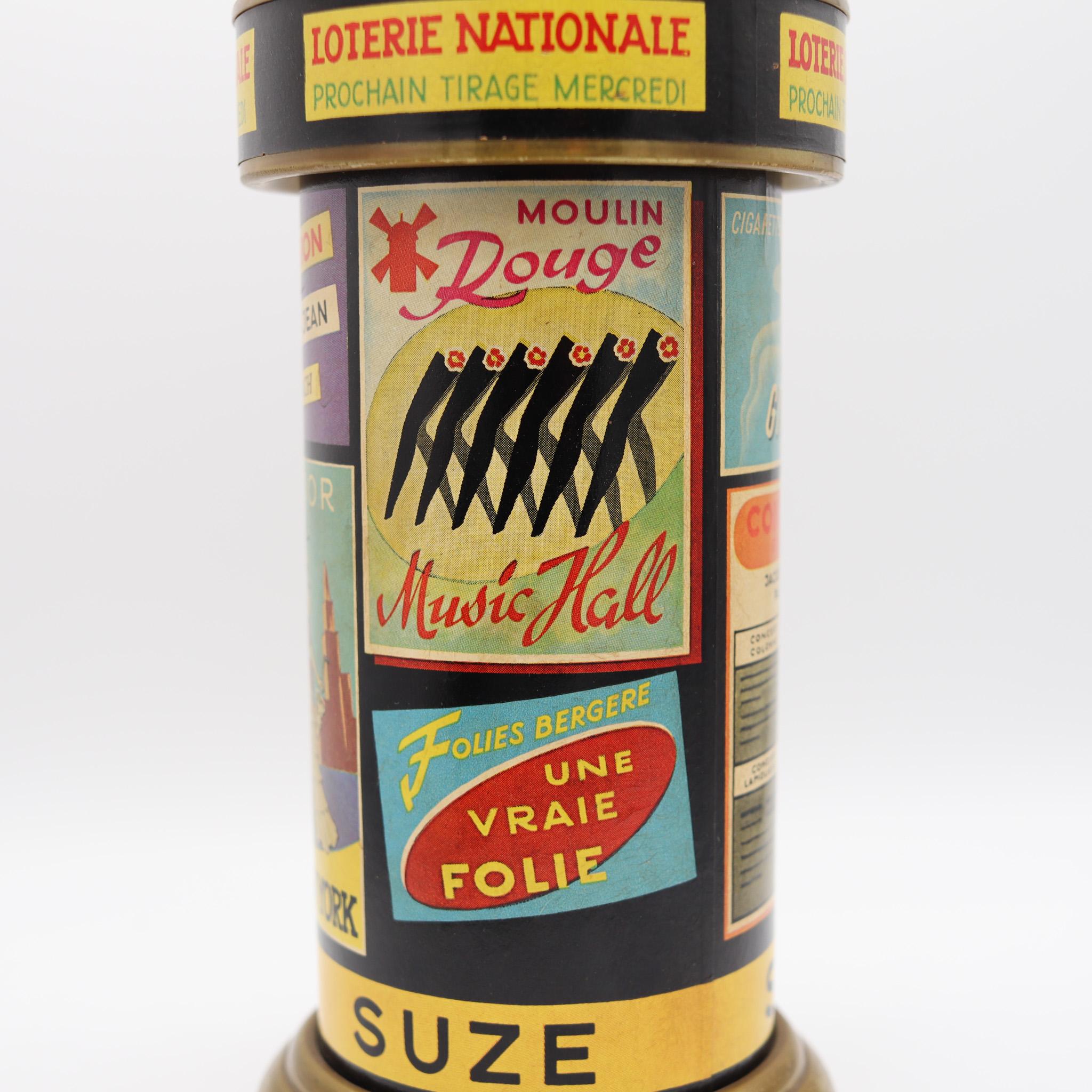 Boîte à cigarettes de présentation de kiosque mauresque française Art Déco de 1930 de Paris en vente 3