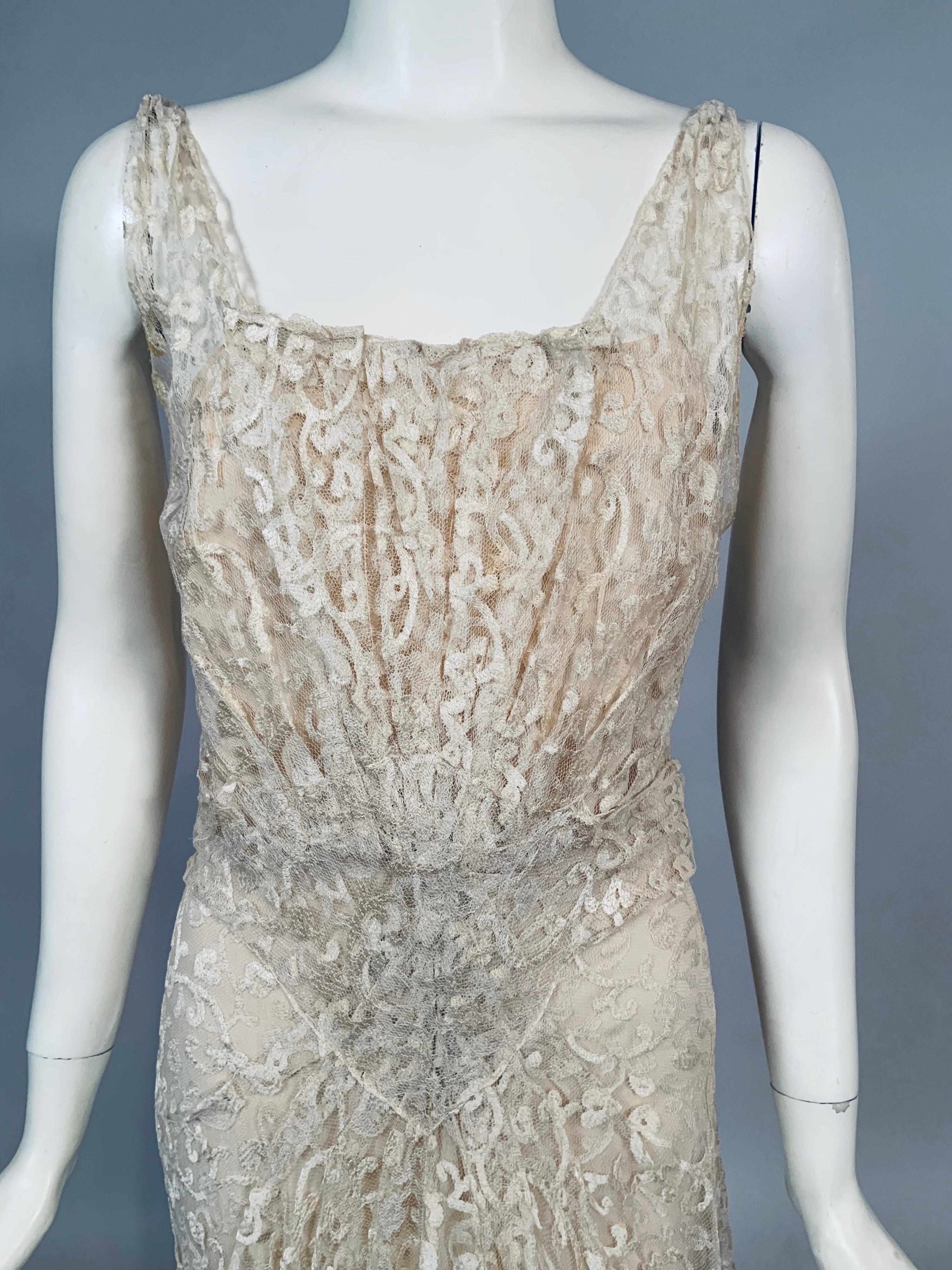 1930s lace dress