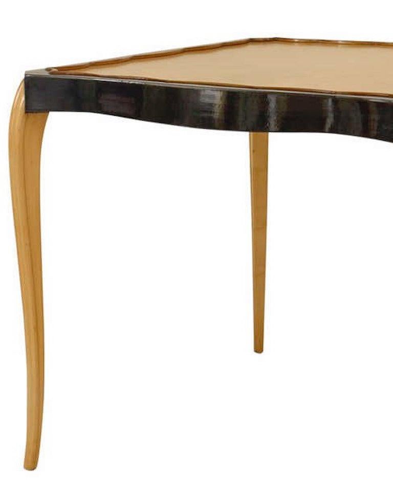 Spieltisch aus Bergahornholz von Maurice Dufrene (Art nouveau) im Angebot