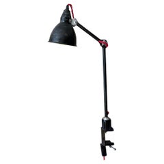 French 1930's anglepoise desk clamp lamp style of Gras