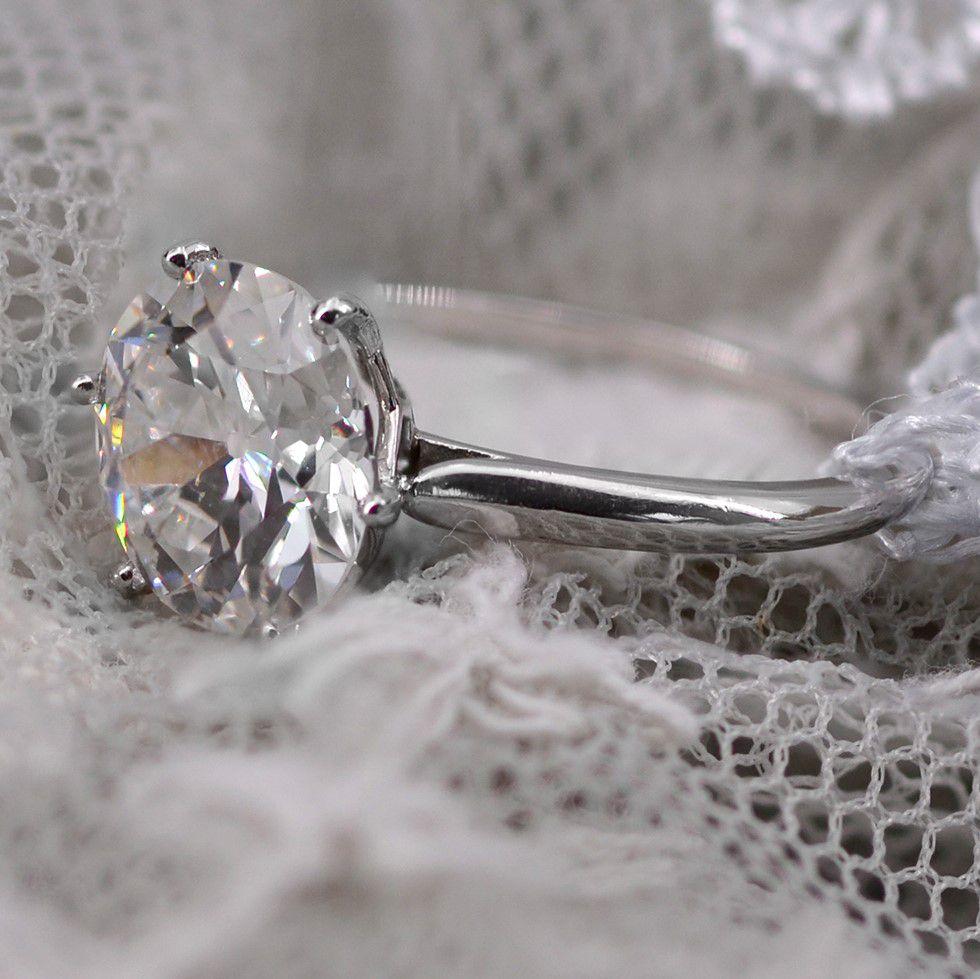 Franzsischer Art Deco Platin- Solitr-Ring, 2,79 Karat G.VS Diamant im Angebot 11