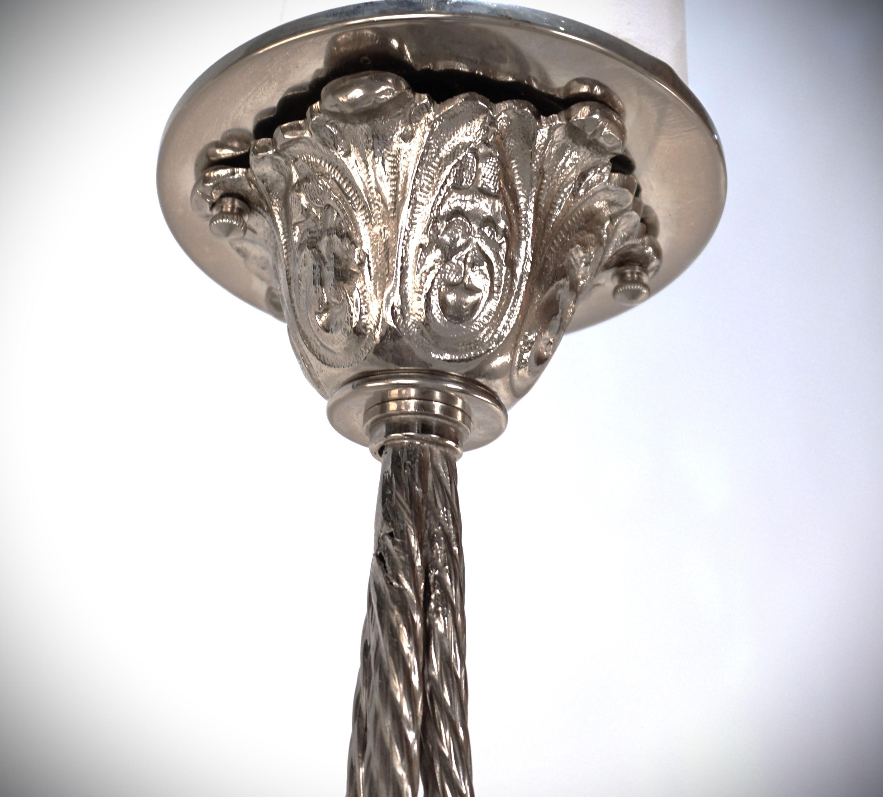 French 1930s Art Deco Chandelier by Donna For Sale 6