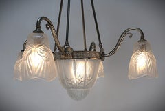 French 1930's Art Deco chandelier