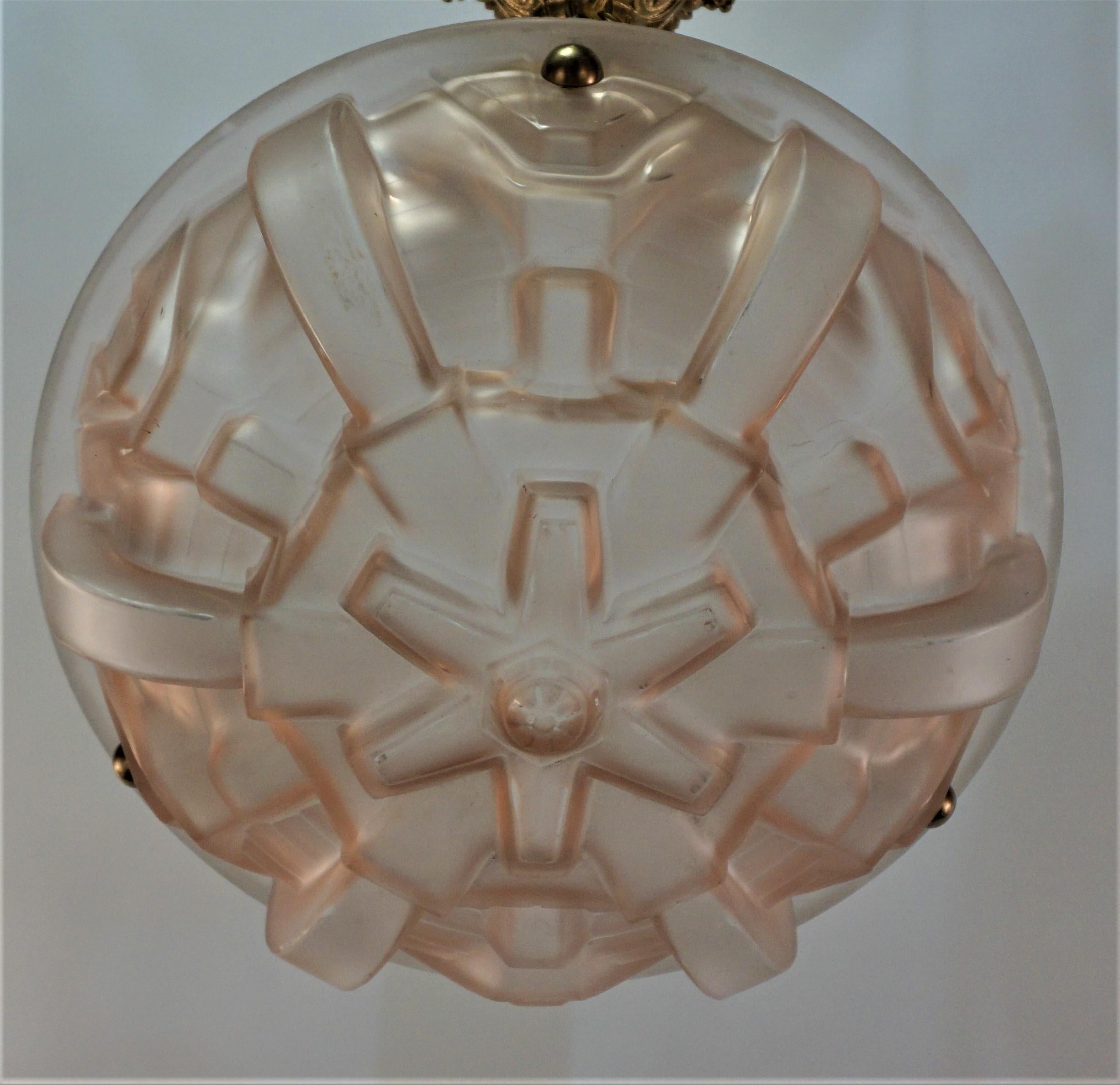 Französischer Art-Déco-Kronleuchter aus den 1930er Jahren (Art déco)