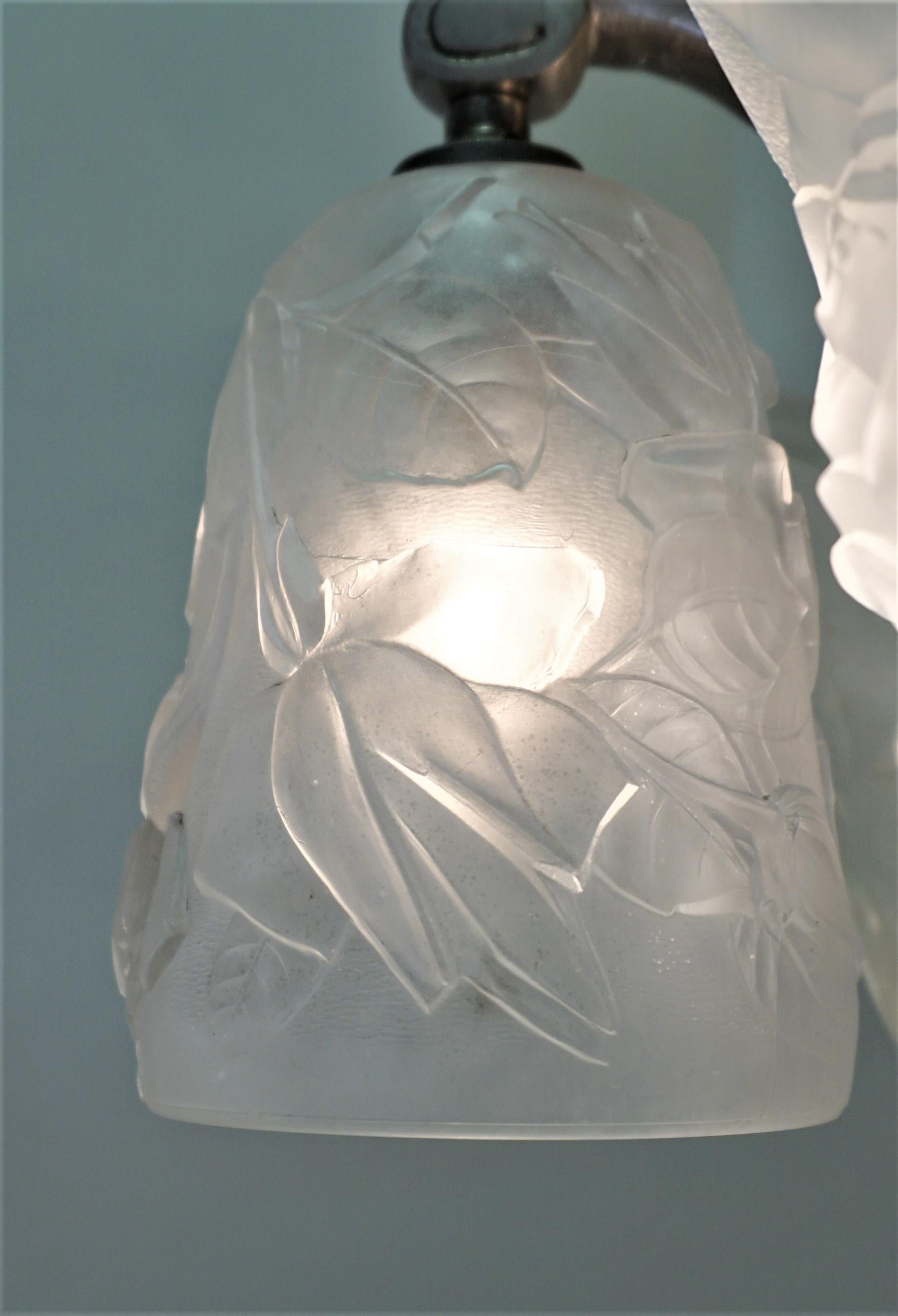 French 1930s Art Deco Chandelier 2