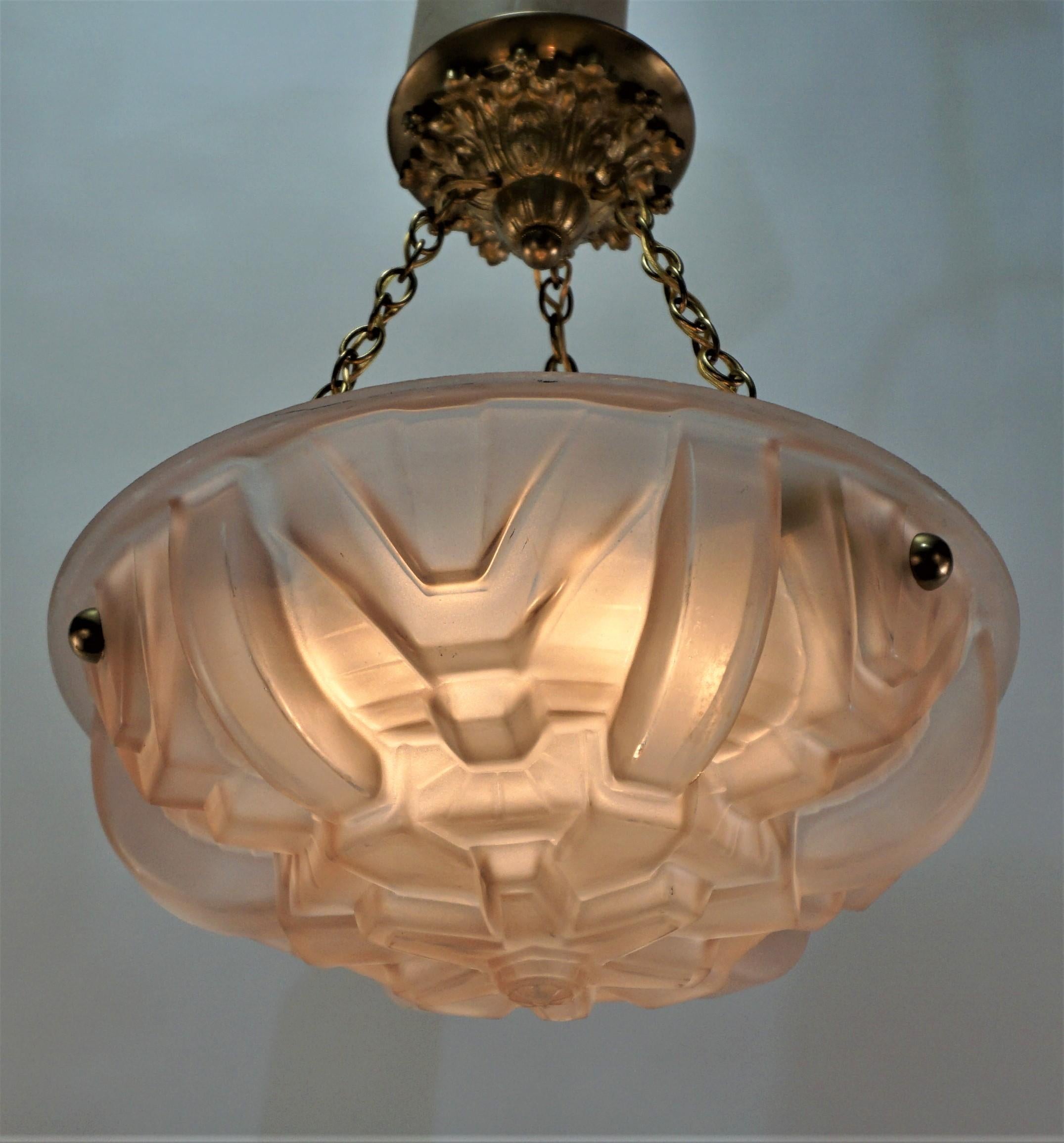 Französischer Art-Déco-Kronleuchter aus den 1930er Jahren 1