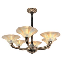 French 1930's Art Deco Chandelier 