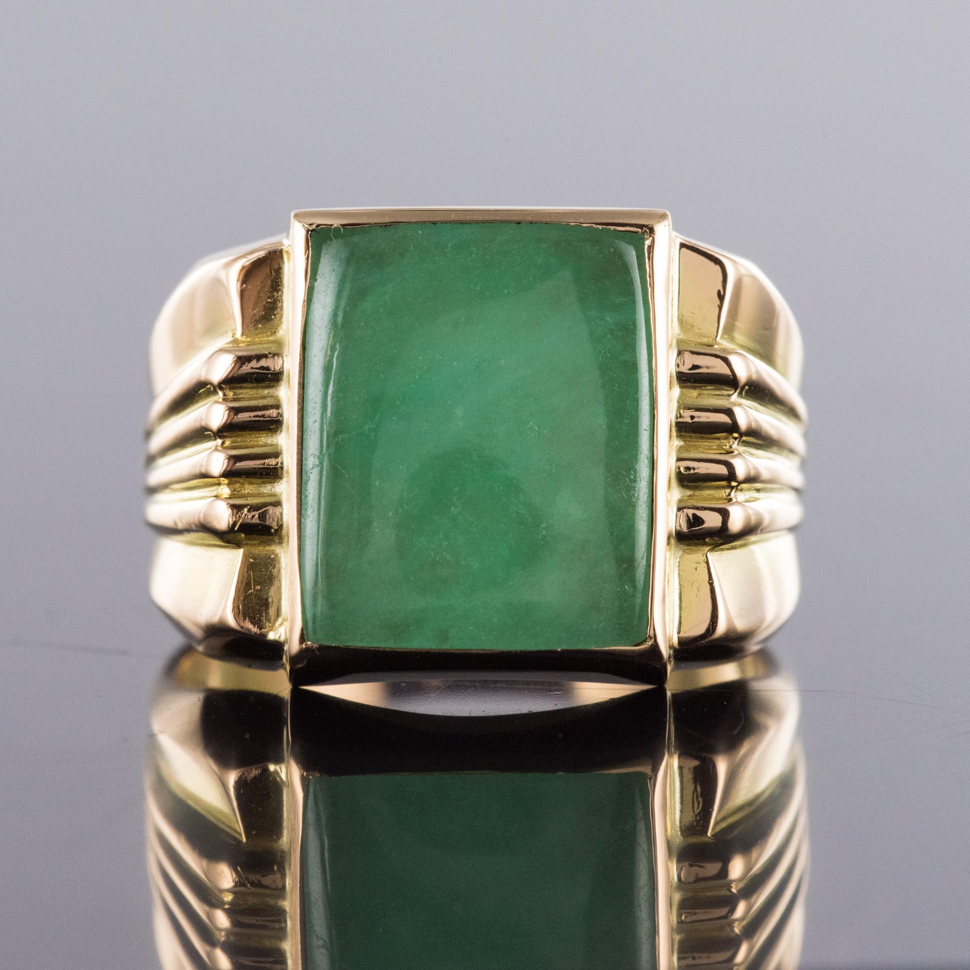 art deco mens ring