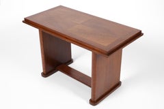 French 1930s Art Deco Oak Veneered Side Table