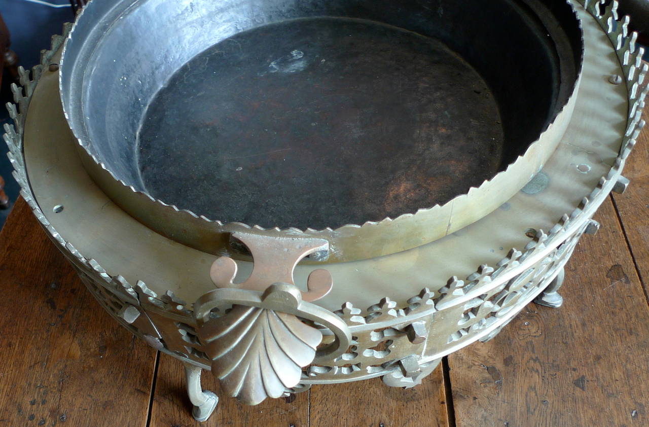 French 1930s Bronze and Iron Open-Air Cooking Skillet 2