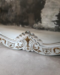 French 1930s Églomisé Style Gilt Mirror