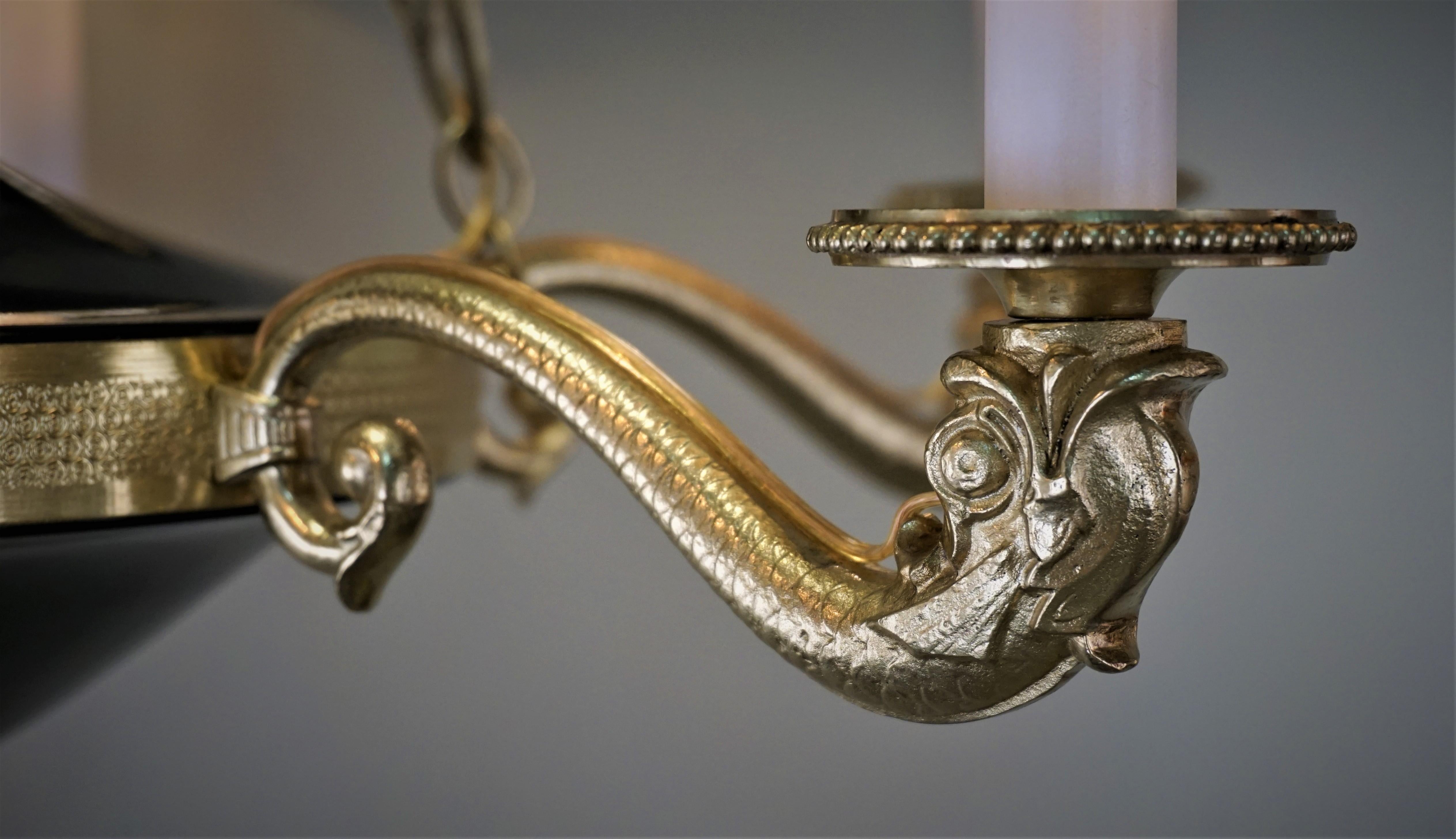 French 1930s Empire Chandelier 3
