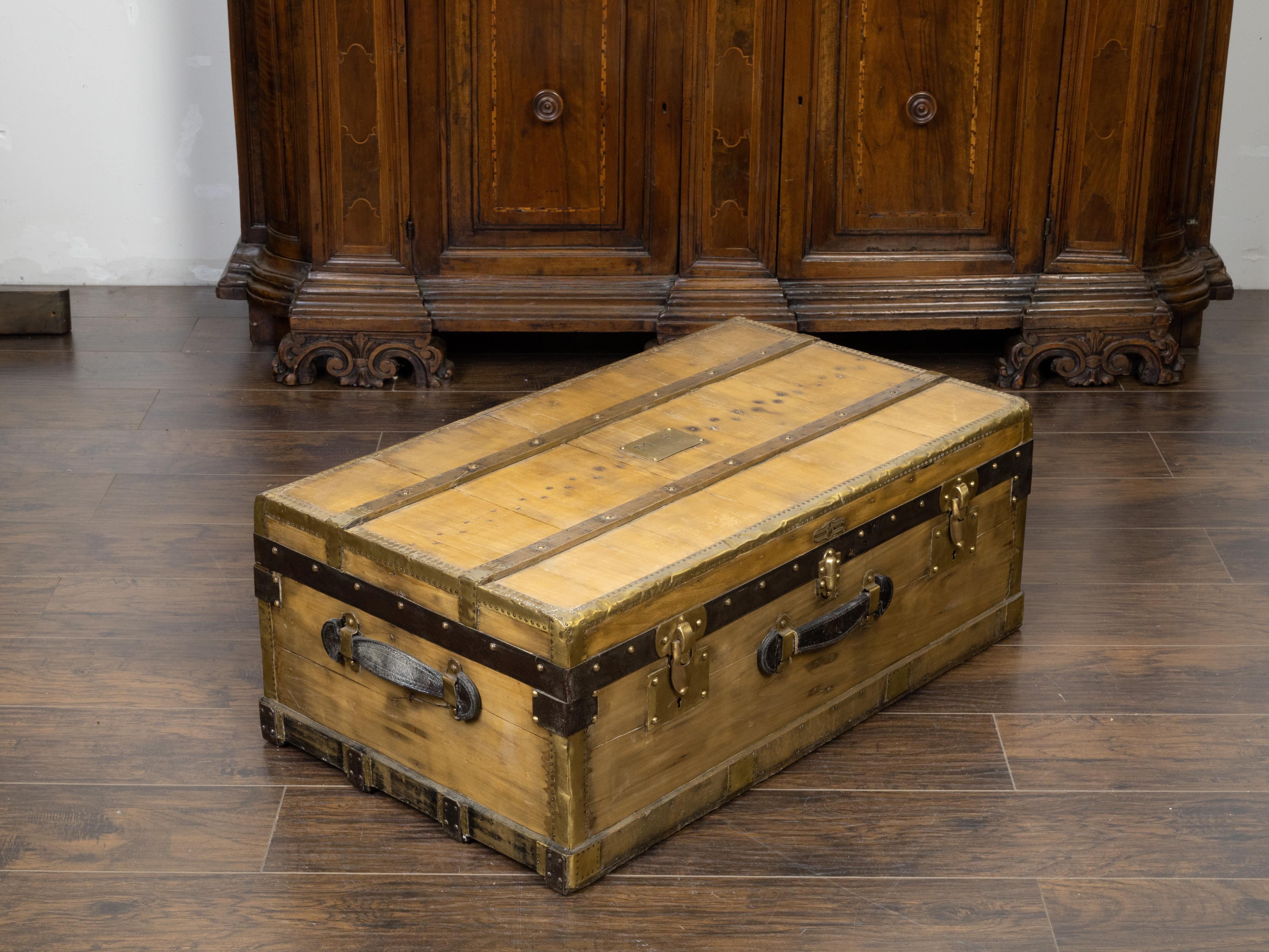 baule legno vintage usato