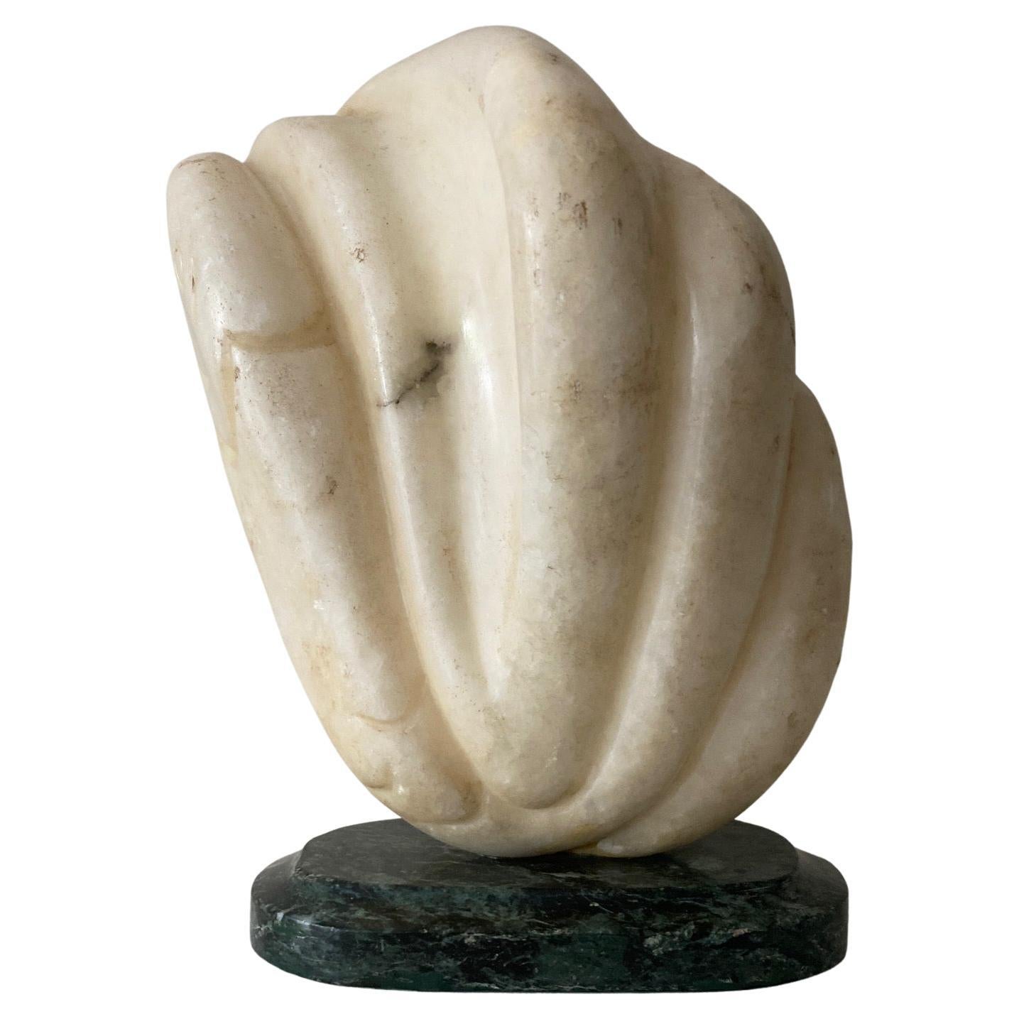 French 1930’s Marble Sculpture in the Form of a Figurative Fish