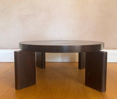 Französischer niedriger Couchtisch im Stil der Moderne der 1930er Jahre