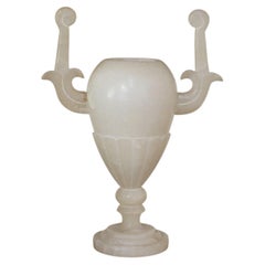 French 1930s Neoclassical Alabaster Table Lamp